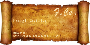 Feigl Csilla névjegykártya